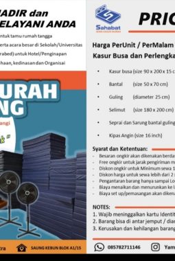 Sahabat Sewa Kasur Murah Hadir di Karawang, Tawarkan Solusi Praktis untuk Kebutuhan Tamu dan Acara