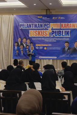 PMII Karawang Gelar Pelantikan Pengurus Cabang di Telukjambe Timur