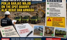 Tender IPLT Jalupang Disorot, Pokja Barjas Karawang Didesak Lakukan Verifikasi Lapangan Dukungan Quarry dan Armada