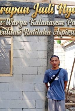 Harapan Jadi Nyata, Hasanudin Warga Kalanasem Pagadungan Apresiasi Realisasi Rutilahu Aspirasi H. Imron