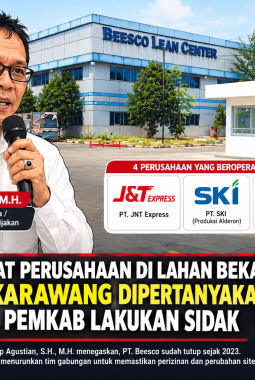 Aktivitas Empat Perusahaan di Lahan Bekas PT Beesco Karawang Dipertanyakan, Askun Desak Pemkab Lakukan Sidak